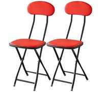 Taburetes de bar plegables con respaldo alto, cómodas sillas plegables acolchadas para interiores de cocina y tienda, 45 cm de alto, color negro, diseño que ahorra espacio, juego de 1