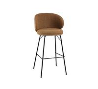 Taburetes De Bar Taburete de bar de ocio 75cm/29,52 pulgadas taburete de Bar de moda taburete de Bar de hierro forjado nórdico taburete de Bar silla alta con respaldo Taburetes Para Bar(Flannelette3)