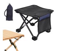 Taburetes de camping - asiento de camping ampliable, alto y grande taburete plegable, resistente y garantiza así un acero al carbono fiable, una capacidad de carga de hasta 150 kg, para viajes y