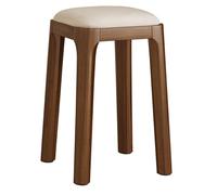 Taburetes de cocina apilables tapizados, sillas de tocador de cuero modernas de mediados de siglo para comedor y cambio de zapatos