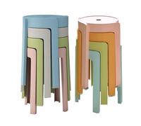 Taburetes de cocina apilables y sillas de sala de conferencias para un fácil almacenamiento, diseño duradero y resistente al desgaste para islas de cocina, restaurantes, cafeterías y tiendas