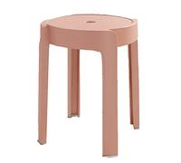 Taburetes de plástico de diseño de balanceo moderno Juego de taburetes de barra de anidación de 4 redondos con una conexión de forma X Las almohadillas antideslizantes que admiten hasta 150 kg