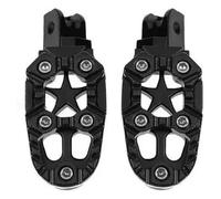 taburetes Para Suzuki Para 8Mm Todoterreno Con Orificio Reposapiés Metal Motocicleta Juego 2Estriberas(Black)