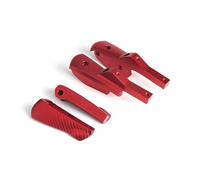 taburetes Para VESPA GTS 300 300ie Para Super 250 200 125 Ie 60 Motocicleta Scooter Estriberas Traseras Reposapiés Pedales Apoyo(Red - Set)