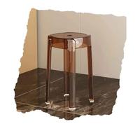 Taburetes Taburete de bar acrílico transparente, 46 cm/18 pulgadas, moderno, sin brazos, sin respaldo, altura del mostrador, silla de comedor de cocina, completamente ensamblado Comedor(Caramel)