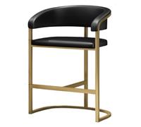 Taburetes Taburetes de bar de hierro taburete de bar de lujo ligero silla de bar de diseño de respaldo alto con taburetes de murciélago a base de metal adecuados para la cocina de bar bistro Fácil de
