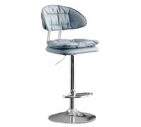 Taburos de Barra de Altura de Mostrador Juego de 1/2 con Espalda, Sillas Altas Giratorias de la Isla de Cocina Tapizada 62-82 Cm Ajustable, para Escritorio de Tocador, Mesa de Comedor, Sala de Estar