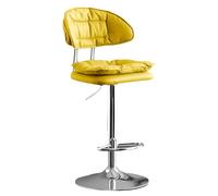 Taburos de Barra de Altura de Mostrador Juego de 1/2 con Espalda, Sillas Altas Giratorias de la Isla de Cocina Tapizada 62-82 Cm Ajustable, para Escritorio de Tocador, Mesa de Comedor, Sala de Estar