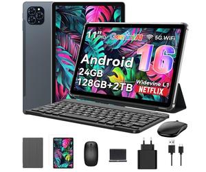 TABWEE 11 Pulgadas Tablet con Teclado y Lápiz, Android 16 con Gemini AI 4.0