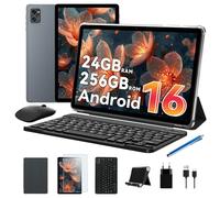 TABWEE Andriod 16 Tablet con Teclado, 24 GB RAM+ 256 GB ROM, Octa-Core