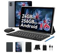 TABWEE Android 16 Tablet con Teclado - 24 GB RAM+ 256 GB ROM, Octa-Core