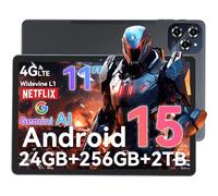 TABWEE W90 Android 15 Tablet 11 Pulgadas - Gemini Ai, 24GB RAM+ 256GB ROM, 2TB Table, Octa-Core T615, Widevine L1, 1920*1200 FHD, Tables 4G LTE/ 5G WiFi, 8000 mAh, Cámara 16MP+8MP, GPS, Tablet Gaming
