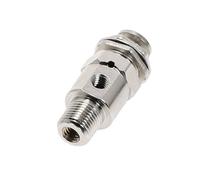 TAC-3P Aire Neumático Mecánico Válvula de Salida 2 Posición 3 Vías M5 Hembra 1/8 "Rosca Exterior Botón Interruptor Válvulas con Fitting(With 6mm Fitting)