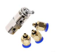 TAC-4V Válvula de conmutación neumática 2 posiciones 5 vías válvula mecánica con rosca M5 para aire comprimido 0-0,9 MPa carcasa de latón resistente con conector de 6 mm para automatización