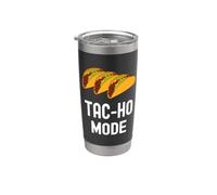 Tac-Ho Mode, divertido martes de tacos, linda y adorable comida para tacos Vaso térmico de acero inoxidable de doble pared