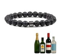 TACBSP Glame - Pulsera antialcohol para hombres y mujeres, para dejar de beber alcohol, manifestación de alcohol, hematita, pulsera ajustable para hombres y mujeres, regalos para aliviar la ansiedad y