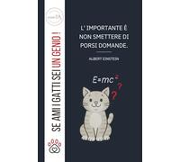 Taccuino a righe per amanti dei gatti - Collana “Se ami i gatti sei UN GENIO!” - Albert Einstein e il gatto Tiger: Formato 13,97 x 21,59 cm (5,5" x ... · Notebook elegante e spiritoso · Idea regalo