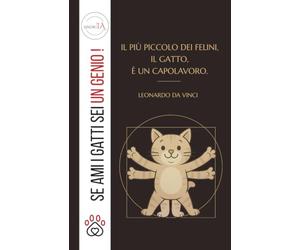 Taccuino a righe per amanti dei gatti · Collana “Se ami i gatti sei UN GENIO!” · Leonardo da Vinci e il Gatto Vitruviano: Formato 13,97 x 21,59 cm ... · Notebook elegante e spiritoso · Idea regalo