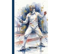 Taccuino Scherma: Taccuino A5 a righe (6x9) - 100 pagine - Diario allenamento scherma - Regalo sportivo