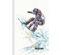 Taccuino Snowboard: Taccuino A5 a righe - 100 pagine - Regalo per snowboarder e sport invernali - Diario montagna neve