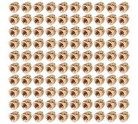 Tacdas 100 Piezas M3 Hilo Moleteado LatóN Roscado Juego de Inserto Resistente al Tuerca de InsercióN, M3X5X4, para Impresora 3D 2,4 Etc.