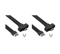 Tacdas 2 cables de extensión USB 3.1 con panel frontal tipo E a tipo C, Gen 2 (10 Gbps), cable adaptador interno, con 4 tornillos (50 cm)