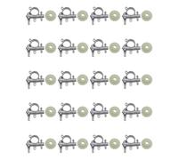 Tacdas 20 Juego 2500/3800 Repuestos de Motosierra Bomba de Aceite de Motosierra con Engranaje de Tornillo Sin Fin Apto para Motosierra 25CC / 38CC