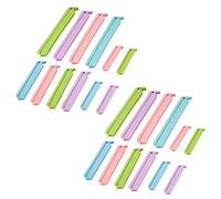 Tacdas 24X Cocina Almacenamiento de PláStico Alimentos Snack Seal Sellado Bolsa Clips Sellador Abrazadera S, M, L