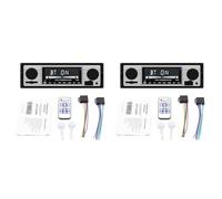 Tacdas 2X 1 DIN Retro Car Stereo Audio Automotive Bluetooth con USB USB/SD/AUX Card FM MP3 Player Tipo de PC: ISO-5513