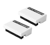 Tacdas 2X Adaptador de Enchufe de Alimentación ATX de 24 Pines A 90 Grados Cable de Fuente de Alimentación de Placa Base RGB Accesorio de Montaje Modular DIY