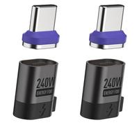 Tacdas 2X Cable de Carga Rápida PD 3.0, Adaptador Magnético Tipo C de 240 W, Transferencia de Datos de 480 Mbps para Teléfono y Portátil