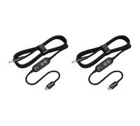Tacdas 2X Cable de Refuerzo de CC Tipo C A CC, Convertidor de Refuerzo Ajustable de 5 V/9 V/12 V/15 V/20 V, Cable Disparador PD100W, Adaptador USB A CC.