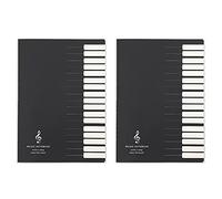 Tacdas 2X Cinco LíNeas de Notas de La MúSica Cuaderno PortáTil de MúSica Tab Personal del BastóN de Cuaderno