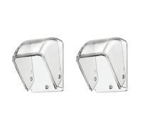 Tacdas 2X Cubierta Impermeable para Timbre de Puerta, Transparente, para Exteriores, Inalámbrica, A Prueba de Lluvia