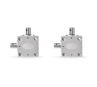 Tacdas 2X Engranaje de Dirección de Ángulo Recto con Transmisión Angular de 90°, Caja de Engranajes Cónicos con Relación 1:1, Eje de Salida Única de 15 Mm, Módulo 1,5, Acero 20.