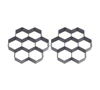 Tacdas 2X Molde de pavimentadora de concreto para Fbricar DIY piedra de paseo de Patio Molde reutilizable para fabricar patio 30 X 30 cm