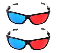 Tacdas 2X Rojo- / Gafas 3D Estilo de Cian Anaglifo para 3D Pelicula TV