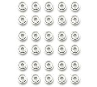 Tacdas 30 Piezas 681ZZ Mini Rodamientos de Bolas en Miniatura de Metal Micro-Rodamiento Abierto 1X3X1Mm