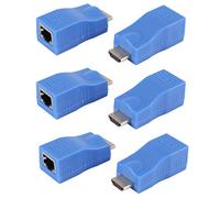 Tacdas 3X Extender una Rj45 LAN Network Extension Transmitter Receptor TX RX Cat5E Cat6 Cable Ethernet V1.4 30M 4K HD TV 1080P