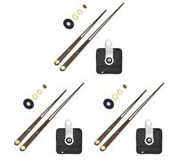 Tacdas 3X Mecanismo de Movimiento de Reloj de Alto Torque Reloj de Cuarzo de Pared Grande Manecillas Largas de Madera de Nogal Piezas de Reparación DIY, Reemplazo de 28Mm