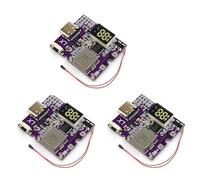 Tacdas 3X Módulo de Alimentación Móvil de Carga Rápida Bidireccional con Banco de Energía de 22,5 W para Cargador de Batería de Litio Compatible con PD/QC, Tipo C