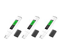 Tacdas 3X Probador de Calidad del Agua TDS Kit de Prueba de Agua Digital de Alta Precisión para Agua Potable Probador de Agua Integrado