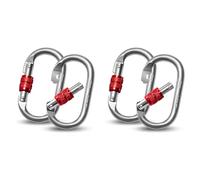 Tacdas 4 de Mosquetón de 25 KN, de Mosquetón en Forma de O, Mosquetón de Seguridad Resistente, Mosquetón para Yoga, Hamaca, Camping