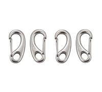 Tacdas 4 Piezas de de Acero Inoxidable Marino En Forma de Huevo Clips de Gancho de Resorte Rápido Mosquetón Hebilla Al Aire Libre