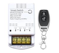 Tacdas 4000W 30A WiFi Interruptor Relé Tuya App 433mhz Módulo Receptor AC 85-250V 220V Disyuntor de Automatización del Hogar
