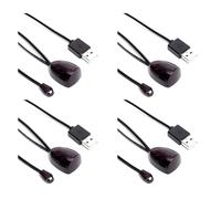 Tacdas 4X Extensor IR Infrarrojo IR Receptor de Control Remoto USB IR Receptor Adaptador Transmisor para Caja de Cable Receptor EstéReo HD TV
