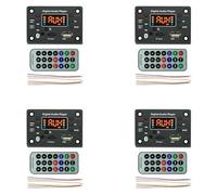 Tacdas 4X Módulo de Reproductor MP3 Compatible con Bluetooth JQ- con Amplificador de Potencia Placa Decodificadora Amplificador Módulo de Radio FM para Automóvil