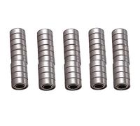 Tacdas 50 Piezas Rodamientos de Bolas Radiales Profundos en Miniatura de 6mm x 13mm x 5mm 686Z