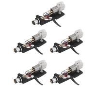 Tacdas 5X Aguja de Cartucho con Cabezal Giratorio 4 Contactos de Clavija para Tocadiscos Fonógrafo Gramófono LP Aguja de Vinilo