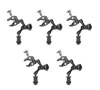 Tacdas 5X Brazo MÁGico FricciÓN Articulado de 7 Pulgadas Super Abrazadera Clip Alicates Varilla Ajustable con Rosca de 1/4 Y 3/8 Pulgada para DSLR CÁMara Rig/LCD Monitor/LED Luces
